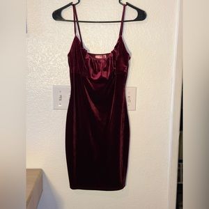 Mistyrose Velvet Dress